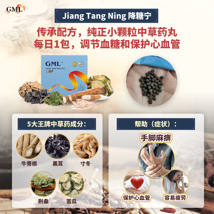 【金马献瑞·最后大冲刺】4盒GML冠脉宁  [送1盒冠脉宁+送2盒降糖宁 +送5封马年大吉红包 +送新春礼盒 +送注册VIP会员]，限时优惠到2月18日