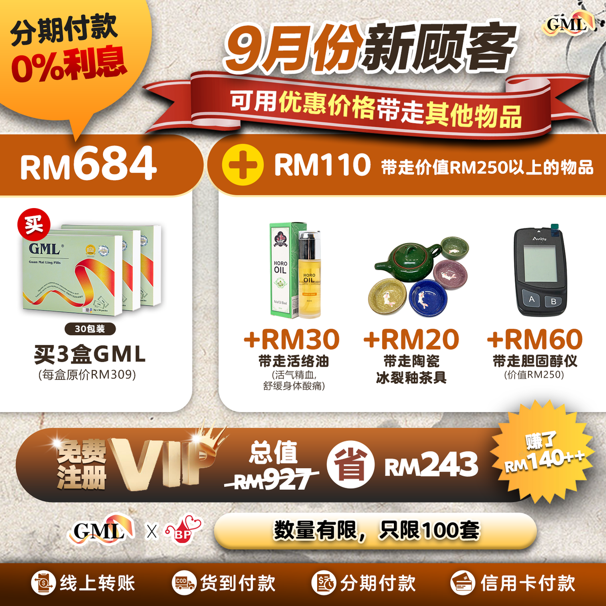 GML冠脉宁™ 纯正通血管配方中草药